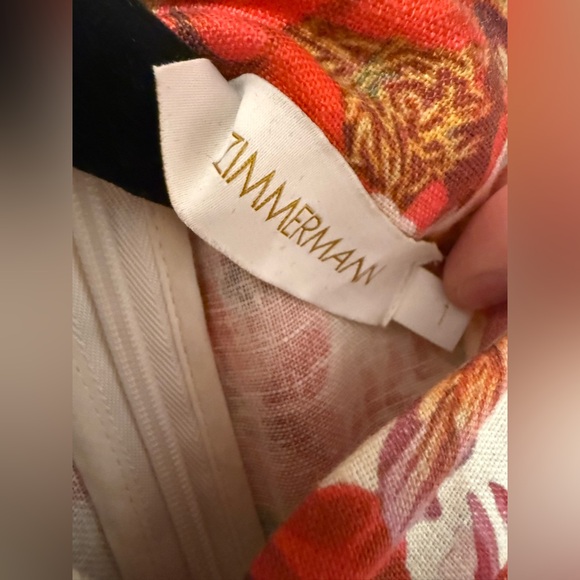 Zimmermann wonderland posey buttoned mini dress Size 1 - Picture 7 of 7